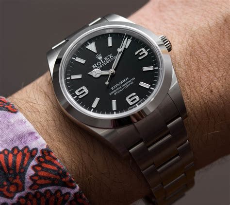 rolex explorer 1 39mm on wrist